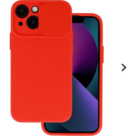 CamShield Silikon Cover Case Slim Handyhülle Schutzhülle mit Kameraschutz Kameraabdeckung kompatibel mit Motorola Moto G50 Rot (1/4)