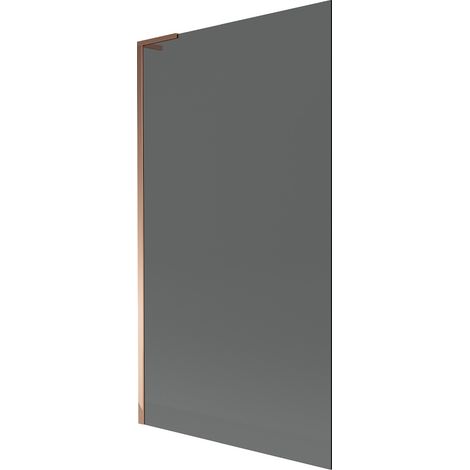 Mexen Next L Badewannenfaltwand 1-flügelig 100 x 150 cm, Graphit, Roségold - 895-100-000-03-40-60 (1/5)