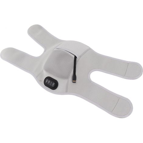 Appareil de massage chauffant pour les genoux avec 3 niveaux de vibration, 3 niveaux de chauffage et un coussin chauffant réglable pour les genoux convient à une utilisation à domicile. (1/5)