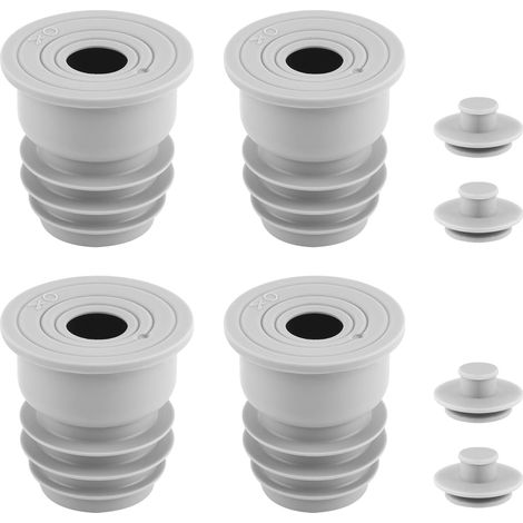 4 Pièces Joint de Tuyau de Machine à Laver,35-40mm/45-55mm Oint de Tuyau de Machine à Laver Joint de Tuyau d'égout Bague d'étanchéité pour Cuisine Gray (1/5)
