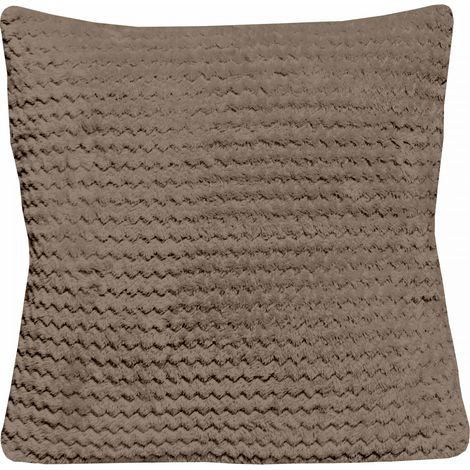 Coussin 45x45 cm COCOONING taupe, par Soleil d'Ocre (1/2)