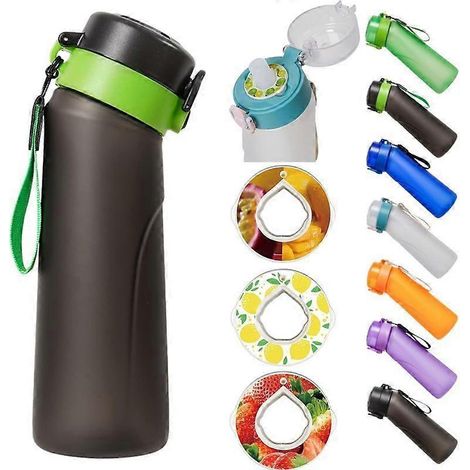 Gourde 650ml avec Pastilles Aromatiques Air Up, Pack de Senteurs pour Bouteille d'Eau, Recharge de Capsules Parfumées (1/5)