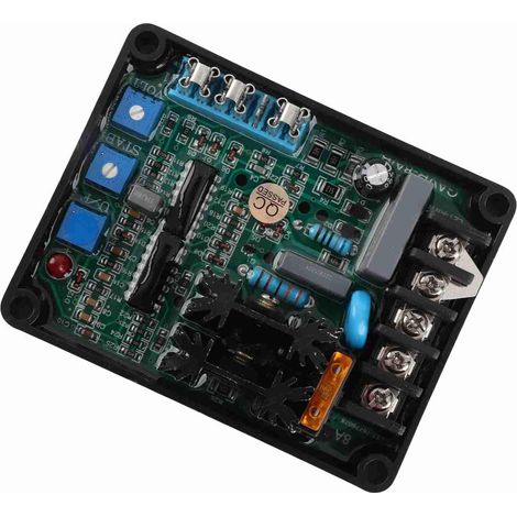 Automatic Generator Voltage Regulator Board Brushless Excitation AVR Module for Stable Output Power, Reliable Under-Frequency Protection, a (1/5)