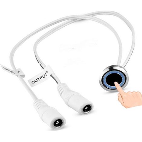 Interrupteur tactile encastré à capteur haute sensibilité 60 W, compact, à variation tactile, pour la maison (1/3)
