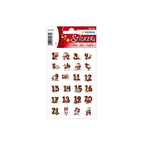 HERMA 15071 autocollant Papel Rouge Permanent 72 pièce(s) (1/2)