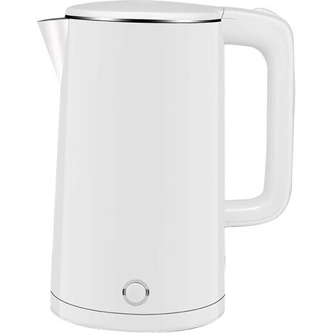 Hervidor eléctrico de doble pared de gran capacidad (2 litros), ebullición rápida, apagado automático, electrodoméstico de cocina. (1/2)