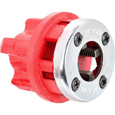 Cabezal de terraja GEKO G01010 de 1/2" para roscadora manual de tuberías, acero