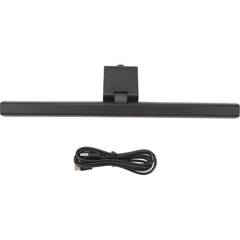 Asymmetrische LED-Lampe mit Blaulichtfilter zum Schutz der Augen, Schreibtischlampe, Computerlampe und Monitor-Pendelleuchte (Modell TB-30SA, schwarz, spezielle Laptop-Pendelleuchte, 33 cm)