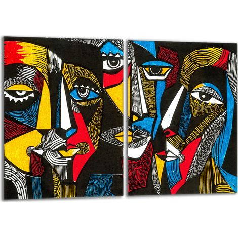 Glasherdplattenschutz 2x40x52 Pop Art