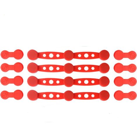 4 Clips magnétiques en silicone pour friteuse à air, résistance 240°C, fixation papier cuisson, accessoire universel panier métallique (1/5)