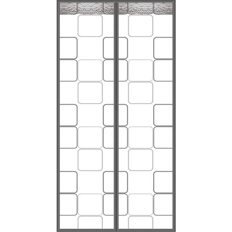 Porte isolante thermique avec moustiquaire magnétique intégrée. Moustiquaire magnétique pour chambre à coucher, rideau occultant, coupe-vent, imperméable et insonorisant, 85 x 195 cm, modèle 1. (1/5)