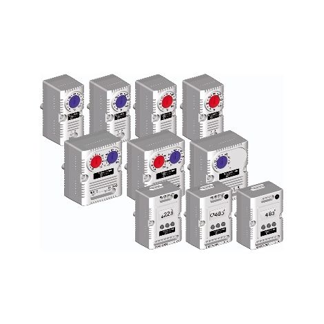 Termostato ClimaSys con doble contacto F (NA NC) nsyccothdf