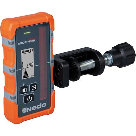 Récepteur laser ACCEPTOR MAXX avec support heavy duty couleur du faisceau rouge - NEDO