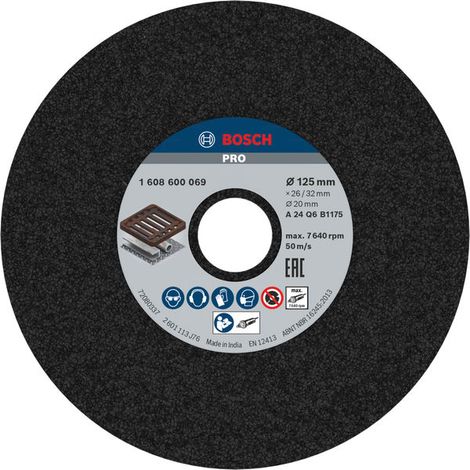 Bosch Grinding Wheels PRO Metal Grinding Wheel 125 x 26 x 20 mm G24 1608600069