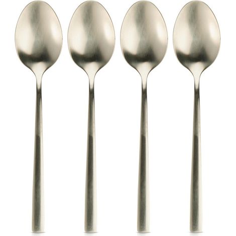 4x Cucharas Doradas para Té, Café, Postres Cucharas Pequeñas Juego de Cucharas (1/5)