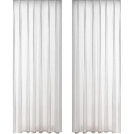 Rideaux en tulle blanc adaptés au salon de la chambre à coucher pour ajouter un filtrage de la lumière adapté à la chambre d'enfant, 150 cm de large 180 cm de long (1/4)