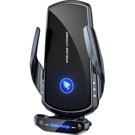 Chargeur Sans Fil Voiture - Chargeur Qi 15 W - Support Clip Sortie D Air - Compatible iPhone Samsung - Dimensions 136 X 82 X 48 Mm - 1 Pièce (1/5)