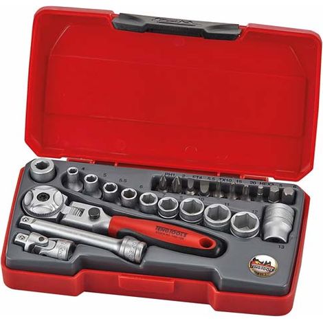 Jeu de douilles articulées, T1424S, 24 pièces TENGTOOLS 186901005