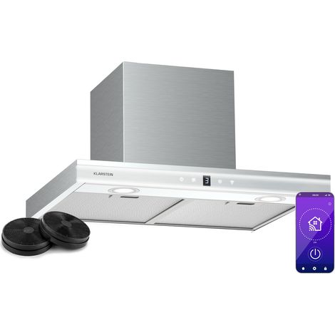 Klarstein Auriana Cappa aspirante Luce ambientale 700 m³/h WiFi Touch LED