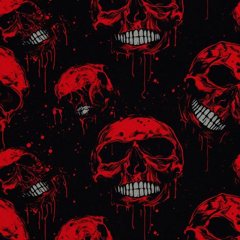 Tela decorativa para exteriores Oxford - Motivo de calavera I DX4238 (1/5)