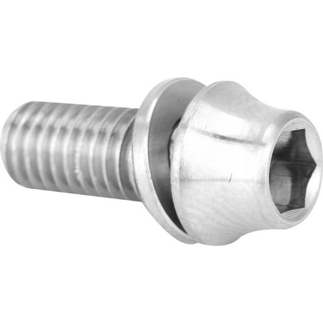 Support de bidon vélo en titane, boulon M5 12/16mm avec rondelle (vis M5 titane) (1/4)