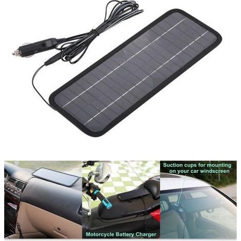 Chargeur de batterie de voiture solaire 4,5 W à conversion élevée avec clip