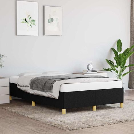 Estructura de cama sin colchón tela negro 120x190 cm vidaXL