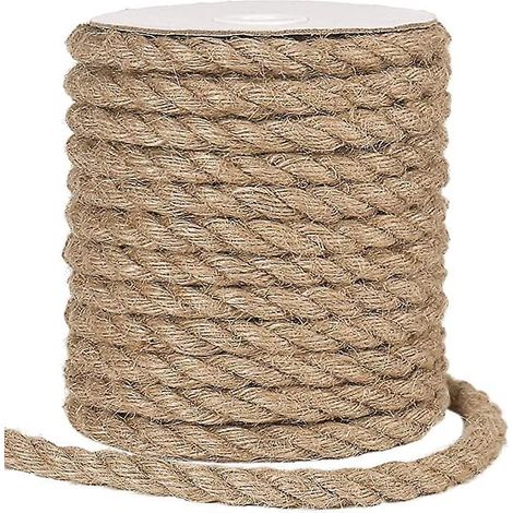 (marron)12mm Naturel Corde De Jardin 10m Ficelle Jute Pour Chat Griffoir, Jardinage, Travaux Manuels Dcoratifs (1/5)