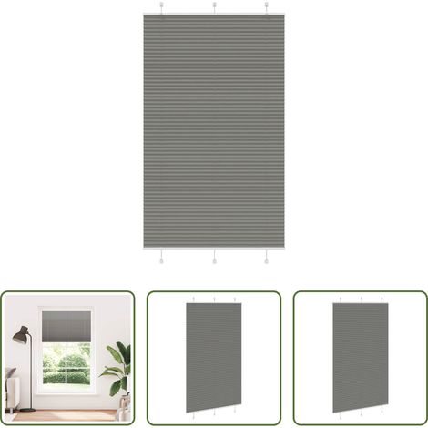 vidaXL Sonnenschutz - Plissee Anthrazit 120x200 cm Stoffbreite 119,4 cm Polyester (1/5)
