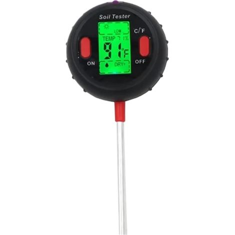 pH mètre Sol Testeur pH Sol 5 1 humidimètre Portable thermomètre photomètre Compteur eau Analyse hydroponique Plantes Jardin 5 in 1 (1/5)