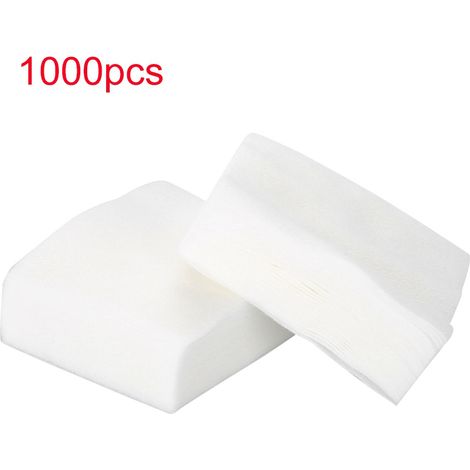 1000 Disques de Coton Jetables pour Nettoyer les Ongles, Lingettes Démaquillantes à Vernis, 1000 Pièces (1/5)