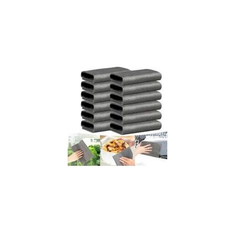 12-teiliges Zauber-Reinigungstuch-Set, 30 x 30 cm Mikrofaser-Autoreinigungstuch, streifenfreies Fensterreinigungstuch für Autospiegel, Küchen- und Badezimmerfenster - Crezuo
