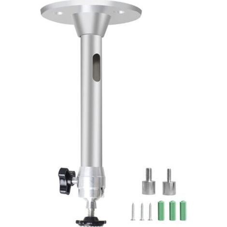 Support de Plafond pour Projecteur, 3KG Support de Charge - 17CM Rotation à 360°- Aluminium Universel Support de Mini Projecteur Mural au Plafond