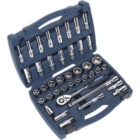 Sealey Premier Socket Set 1/2""Sq Drive 41pc AK8993