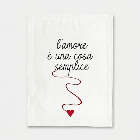 Torchon de cuisine en tissu Loving L'Amore è Una Cosa Semplice (1/2)