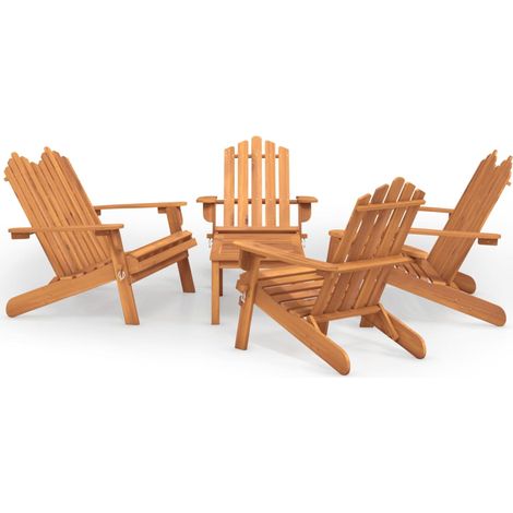 Maison Exclusive - Ensemble de salon de jardin Adirondack 5 pcs bois acacia solide (1/5)