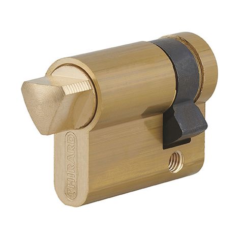 Demi-cylindre triangle externe 14 profilé HG, panneton orientable,30x10mm, laiton - THIRARD (1/2)