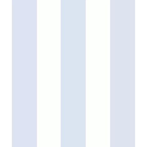 Muriva Sassy B Classic Striped Blue Wallpaper Stylish Glamour Feature Wall (1/4)