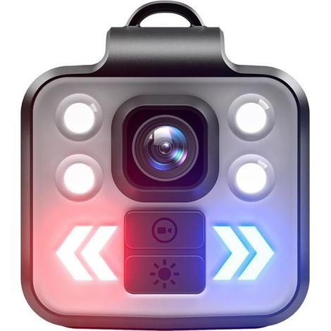 Mini Caméra Corporelle Enregistreur Vidéo, Enregistreur de Caméra de Vision Nocturne pour le Sport, L'Enregistrement à Domicile en Extérieur et L'Application de la Loi. (1/5)