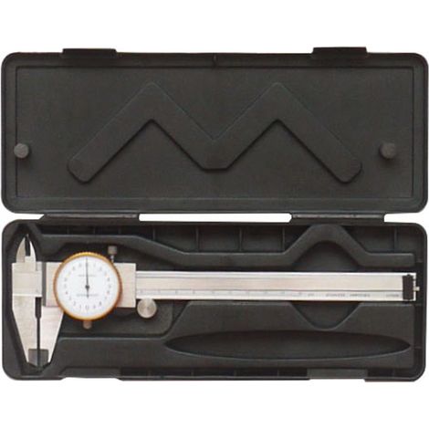 Calibro a Corsorio Cinquantesimale Precisione Quadrante Orologio 150 mm 0.002mm