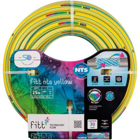 Manguera riego No Torsion White Plus. Fitt - Ø 15mm x 50m