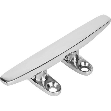 Bitte per barca in acciaio inox lucidato a specchio, accessorio per luci di bordo, base per bitte, base nautica (10 cm).
