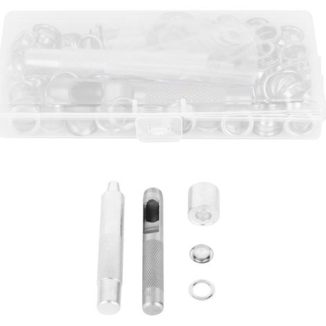 Ösenwerkzeug-Set, Nähösen, Kupfernickel, Stanzzubehör, 1/2 Zoll Innendurchmesser (1/5)