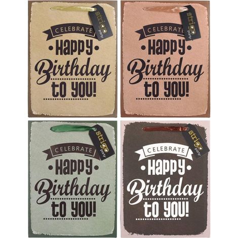 Bolsa de regalo para fiestas 18x23x10cm mezcla strigo
