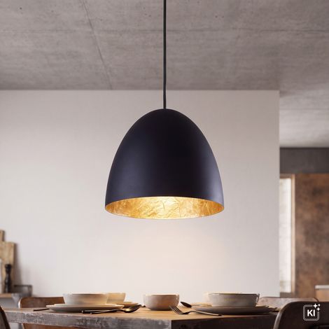 Hängeleuchte ORNELLA Schwarz Gold Wohnzimmer Lampe (1/5)
