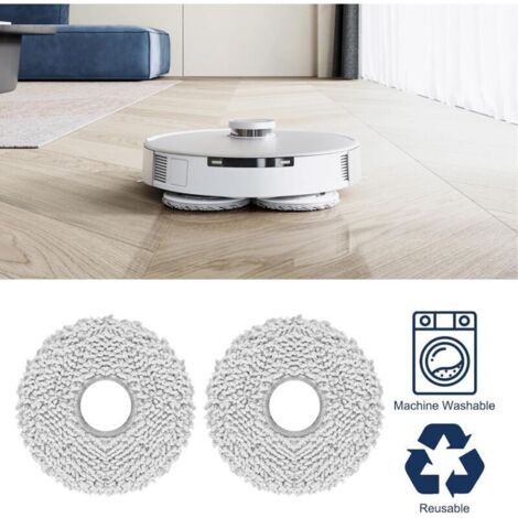 NALOOKAMIC Lingettes avec plaques de rechange pour robot aspirateur Ecovacs Deebot T20 Omni / T20e Omni