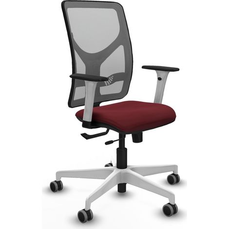 Sedia da ufficio piqueras y crespo Motilla grigio similpelle bianco (1/2)
