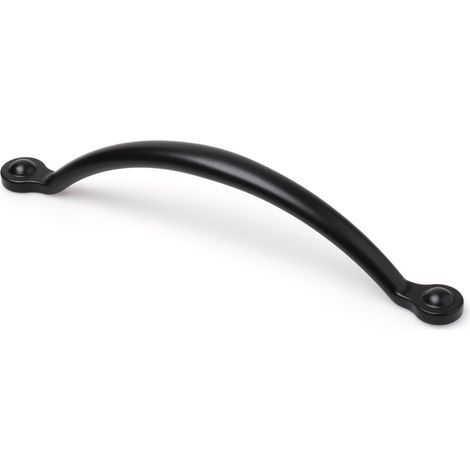 REI – Poignée de meuble en zamak noir mat – Dimensions 175x16x36mm – Inserts 160mm pour montage facile – Design élégant et durable