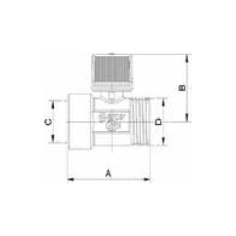 Kugelhahn arco 2207R Messing 49 mm