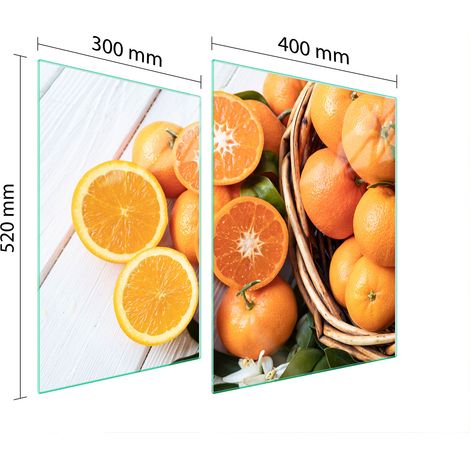 PIASTRA PROTETTIVA IN VETRO PER FORNELLO 70x52 FRUTTA (1/5)